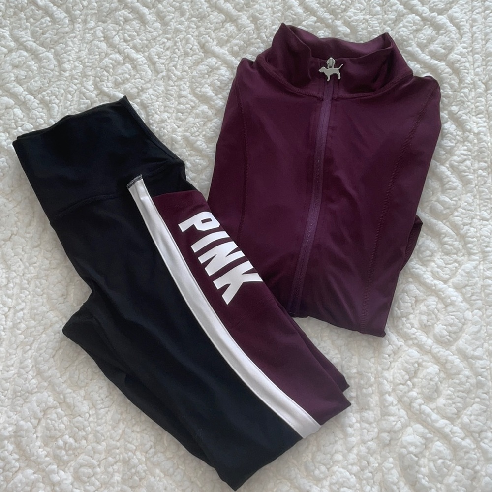 Sold ❣️ VS PINK Ultimate Legging & Half Zip